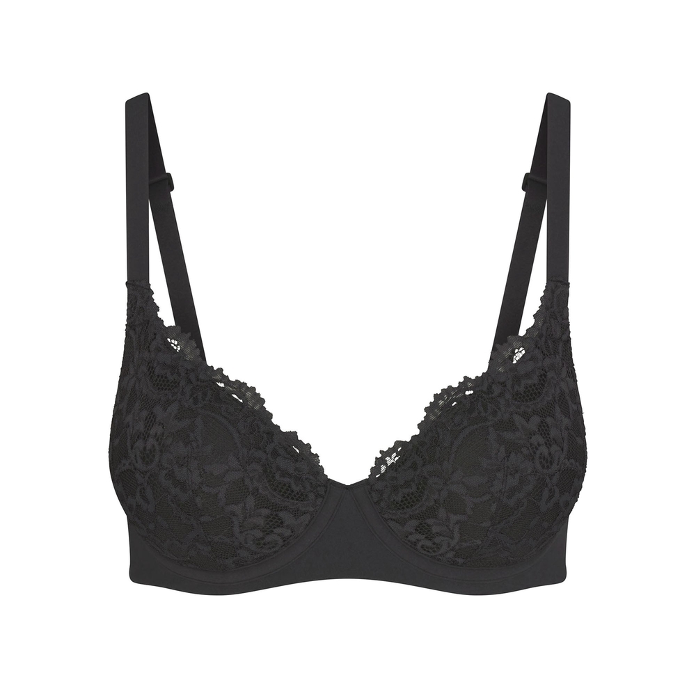 skims Black Lace Underwire Bra - Women Intimates & Sleepwear